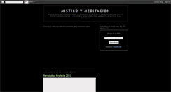 Desktop Screenshot of misticoymeditacion.blogspot.com