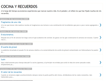 Tablet Screenshot of cocinayrecuerdos.blogspot.com