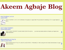 Tablet Screenshot of hakeemagbaje.blogspot.com