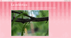 Desktop Screenshot of laeclectica.blogspot.com