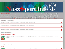 Tablet Screenshot of naszsportinfo.blogspot.com
