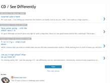 Tablet Screenshot of cd-see-differently.blogspot.com