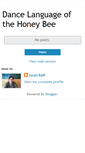 Mobile Screenshot of dancelanguageofthehoneybee.blogspot.com