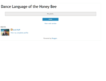 Tablet Screenshot of dancelanguageofthehoneybee.blogspot.com