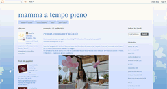 Desktop Screenshot of mammaatempopieno.blogspot.com