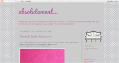 Desktop Screenshot of absolutament.blogspot.com