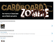 Tablet Screenshot of cardboard-zombie.blogspot.com