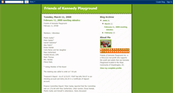 Desktop Screenshot of friendsofkennedyplayground.blogspot.com