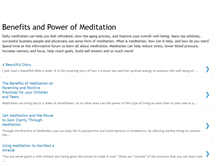 Tablet Screenshot of benefitsandpowerofmeditation.blogspot.com