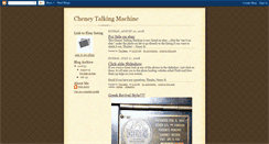 Desktop Screenshot of cheneytalkingmachine.blogspot.com