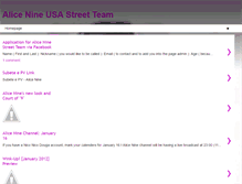 Tablet Screenshot of alicenineusa.blogspot.com