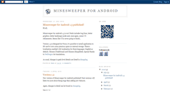 Desktop Screenshot of minesweeperforandroid.blogspot.com