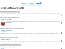 Tablet Screenshot of ideasgratisparaspots.blogspot.com