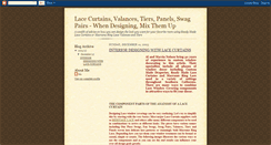 Desktop Screenshot of lacecurtains.blogspot.com