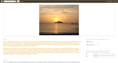Desktop Screenshot of forociudadaniaactiva.blogspot.com