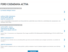 Tablet Screenshot of forociudadaniaactiva.blogspot.com