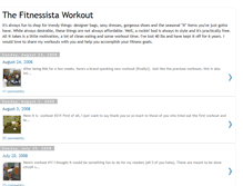 Tablet Screenshot of fitnessistaworkout.blogspot.com