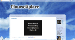 Desktop Screenshot of chooseaplace.blogspot.com