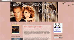 Desktop Screenshot of gillianjoy-livingtowrite.blogspot.com