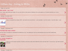 Tablet Screenshot of gillianjoy-livingtowrite.blogspot.com