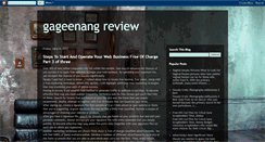 Desktop Screenshot of gageenang.blogspot.com