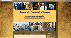 Desktop Screenshot of ordemdaimaculadaconceicao.blogspot.com