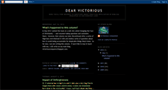 Desktop Screenshot of dearvictorious.blogspot.com