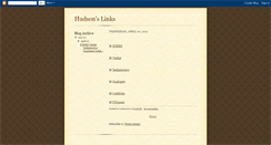Desktop Screenshot of hudsonlinks.blogspot.com