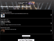 Tablet Screenshot of klamathbluessocietybuzz.blogspot.com