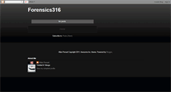 Desktop Screenshot of forensics316.blogspot.com