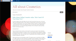 Desktop Screenshot of cosmeticsmatters.blogspot.com