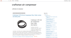 Desktop Screenshot of craftsmanaircompressorreview.blogspot.com