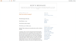 Desktop Screenshot of kensmessage.blogspot.com