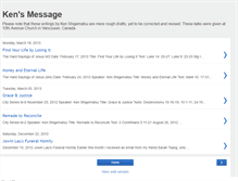 Tablet Screenshot of kensmessage.blogspot.com