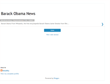 Tablet Screenshot of barack-obama-news.blogspot.com