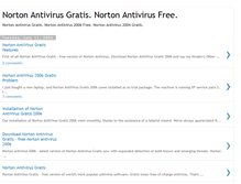 Tablet Screenshot of norton-antivirus-gratis.blogspot.com