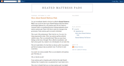 Desktop Screenshot of cheapheatedmattresspads.blogspot.com