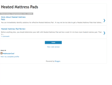 Tablet Screenshot of cheapheatedmattresspads.blogspot.com