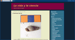 Desktop Screenshot of lavidaylaciencia.blogspot.com