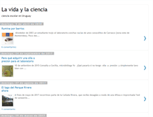 Tablet Screenshot of lavidaylaciencia.blogspot.com