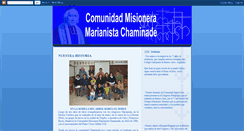 Desktop Screenshot of comunidadmisioneramarianistachaminade.blogspot.com