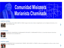 Tablet Screenshot of comunidadmisioneramarianistachaminade.blogspot.com