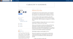 Desktop Screenshot of carolynsandbox.blogspot.com