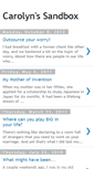 Mobile Screenshot of carolynsandbox.blogspot.com
