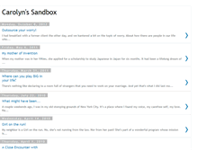 Tablet Screenshot of carolynsandbox.blogspot.com