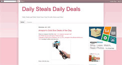 Desktop Screenshot of dailystealsdailydeals.blogspot.com