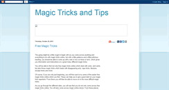 Desktop Screenshot of magictrickstips.blogspot.com
