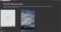 Desktop Screenshot of cloudwithoutpants.blogspot.com