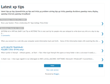 Tablet Screenshot of latestxptips.blogspot.com