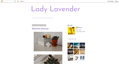 Desktop Screenshot of ladylavender.blogspot.com